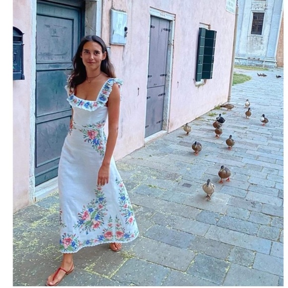 Zimmermann Dresses Nwt Zimmermann Juliette Floral Cross Stitch